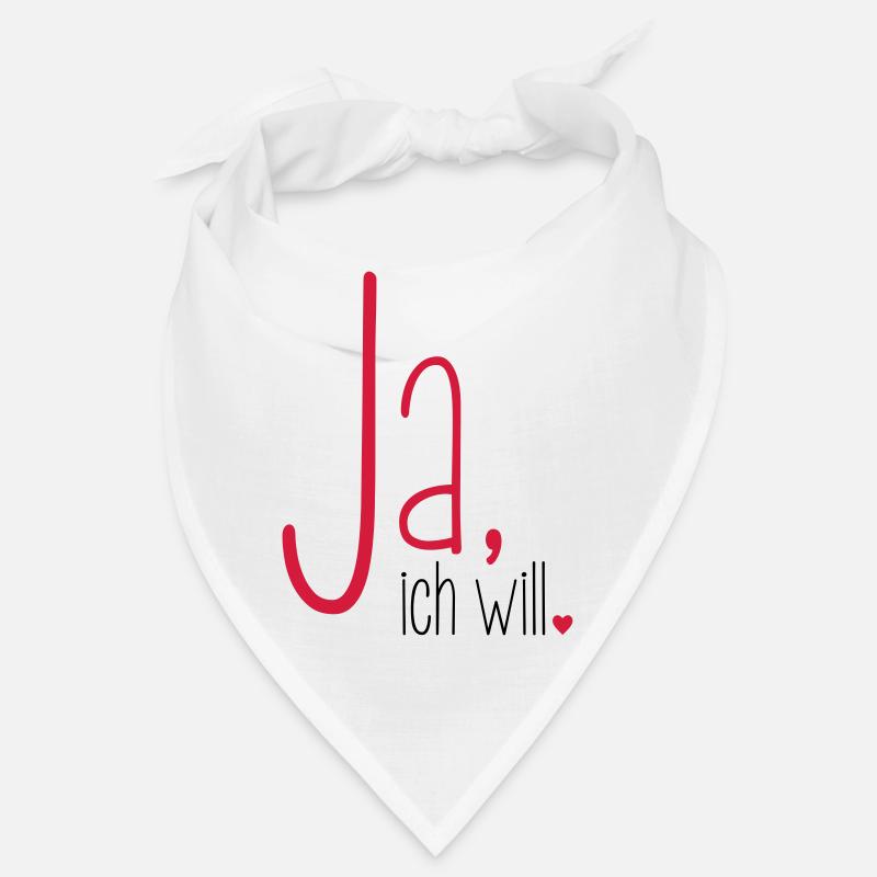 Ja ich will - Junggesellenabschied Braut Bräutigam Bandana