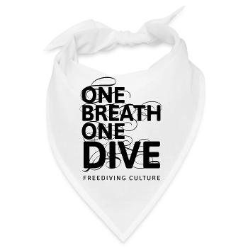 One Breath One Dive Freediving - Bandana - Weiß - Vorne