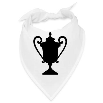 sport racing trophy - Bandana - Weiß - Vorne