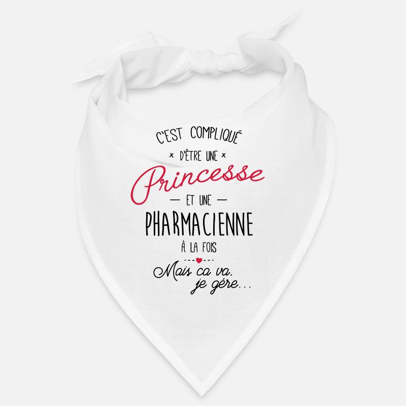 Princesse et Pharmacienne - Bandana - blanc