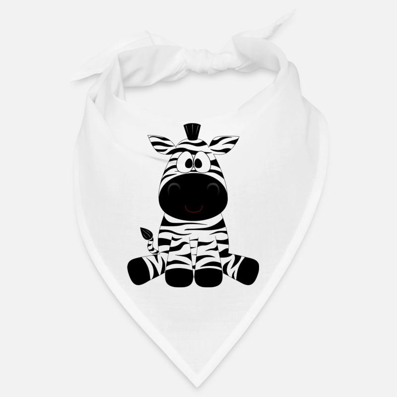 Zebra - Bandana - Weiß