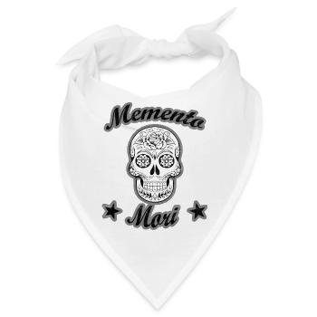 Memento Mori Sei dir der Sterblichkeit bewusst - Bandana - Weiß - Vorne