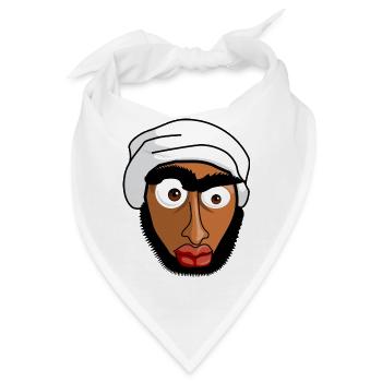 muslim - Bandana - Weiß - Vorne
