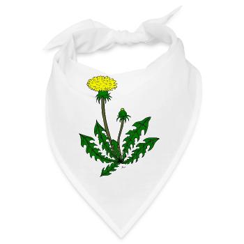 Löwenzahn Pusteblume - Bandana - Weiß - Vorne