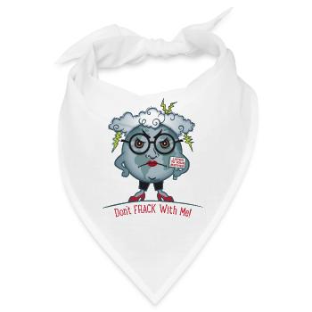 Mother Earth / Don't Frack with Me - Bandana - Weiß - Vorne