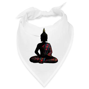 Buddha - Bandana - Weiß - Vorne