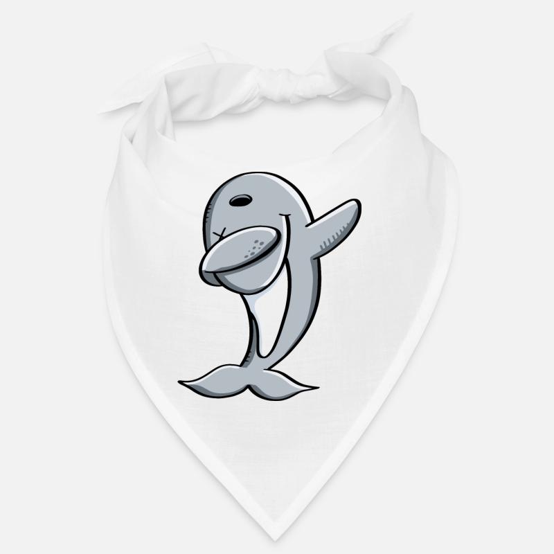 Delfin makes Dab Dance - Dabbing - Dolphin - Comic Bandana