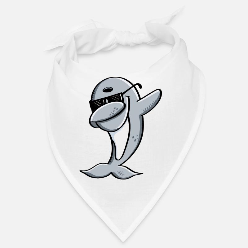 Dolphin Dances Dab Dance - Dabbing - Dolphins - Animal Bandana