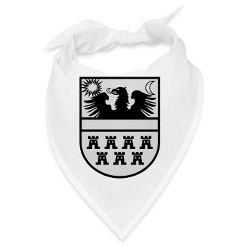 Wappen Siebenbürgen zweifarbig - Bandana - Weiß - Vorne