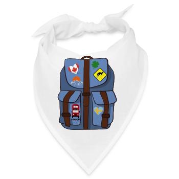 Rucksack - Bandana - Weiß - Vorne