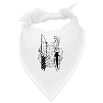 Knifes - Bandana - Weiß - Vorne