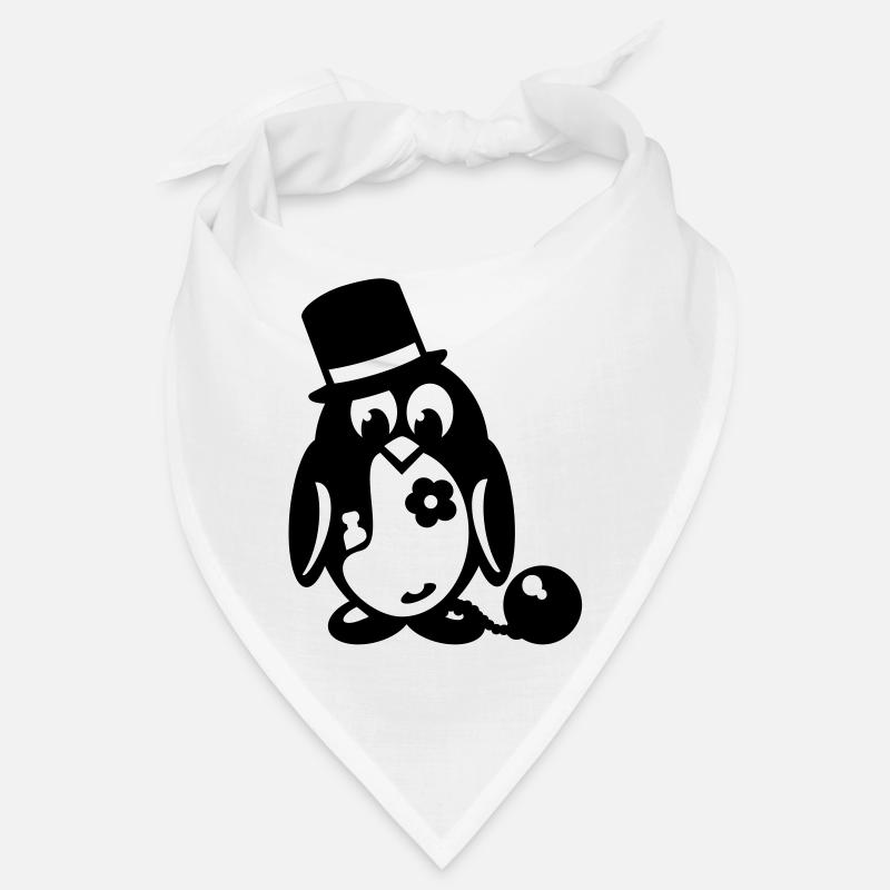 pinguin junggesellenabschied - Bandana - Weiß