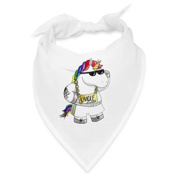 Unique Comic Einhorn - Bandana - Weiß - Vorne