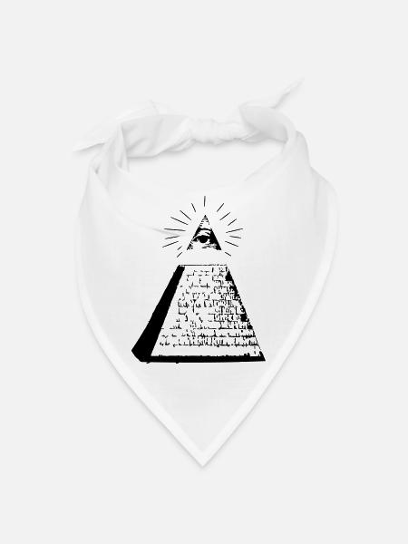 Pyramide - Bandana - blanc - Devant