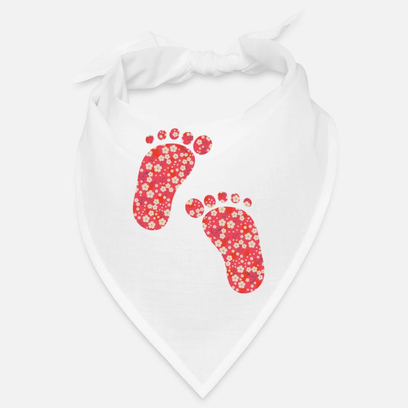 red liberty footprints Bandana