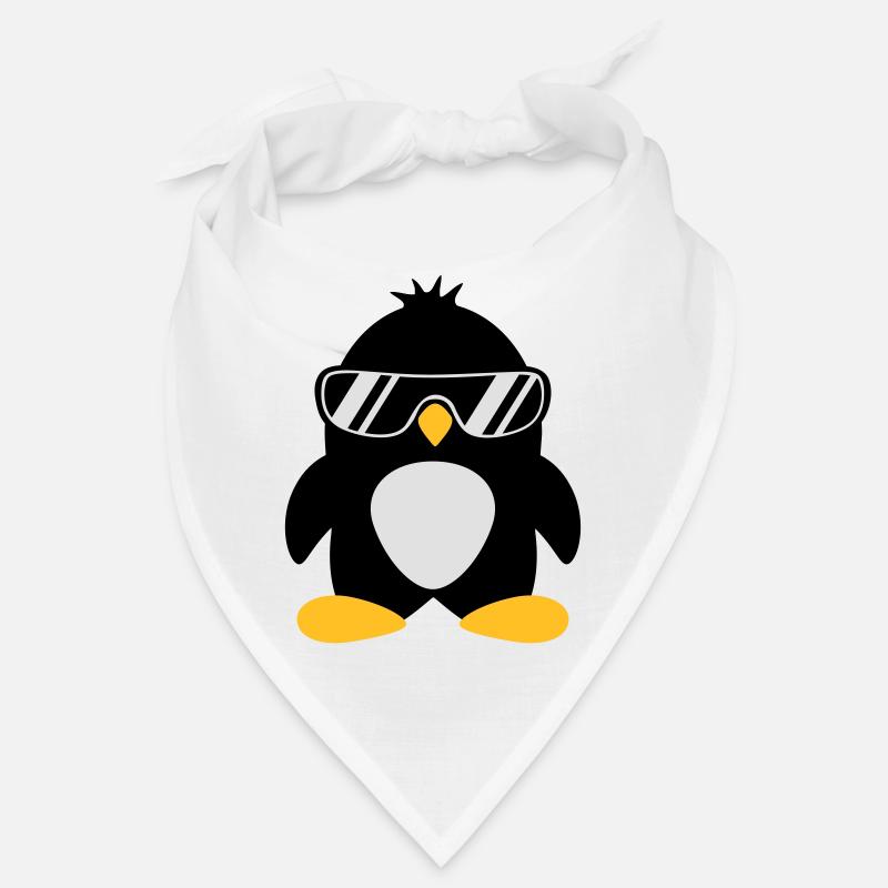Cooler süßer Chef Pinguin Vogel mit Sonnenbrille Bandana