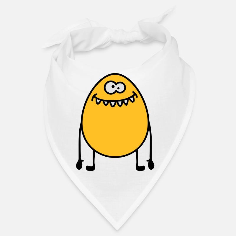 Egg Monster - Bandana - Weiß