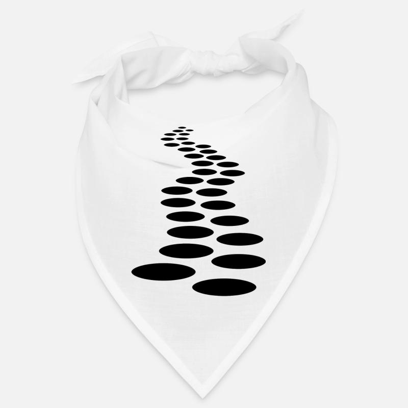 foot imprint path path line line row art pun Bandana