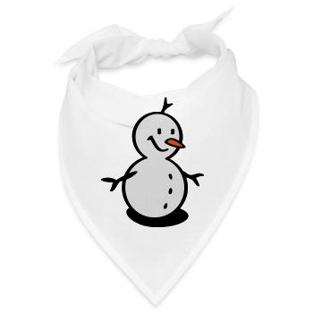 schneemann - Bandana - Weiß - Vorne