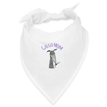 Galgo Mom schwarzer Galgo - Bandana - Weiß - Vorne