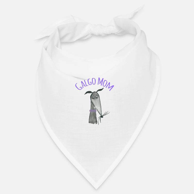 Galgo Mom schwarzer Galgo Bandana