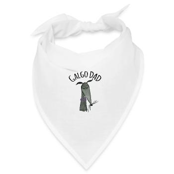 Galgo Dad schwarzer Galgo - Bandana - Weiß - Vorne
