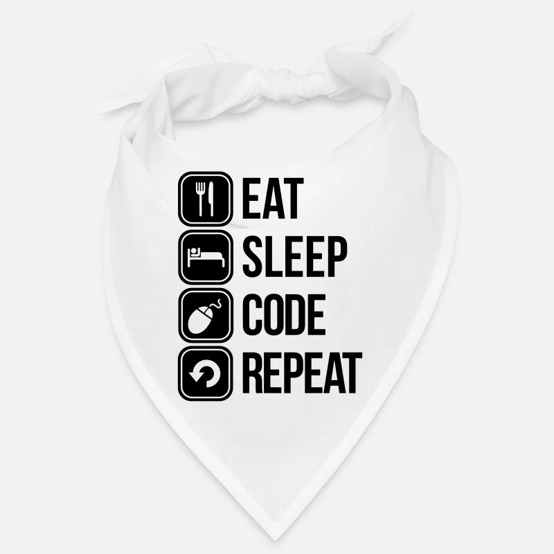 eat sleep code Bandana