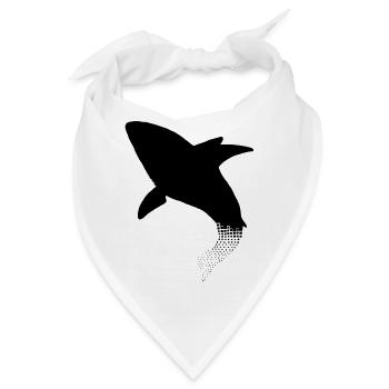 hai black - Bandana - Weiß - Vorne