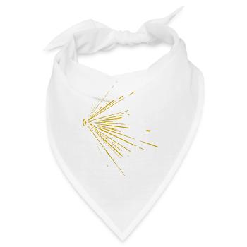 Sonnenstrahlen Explosion - Bandana - Weiß - Vorne