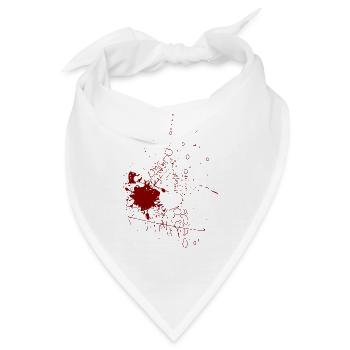 kreative Collection - Linie / rot - Bandana - Weiß - Vorne