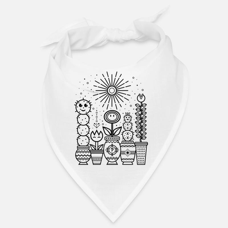 Plants & Sun (black) Bandana