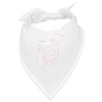 Zitrus Saftbox Illustration - Bandana - Weiß - Vorne