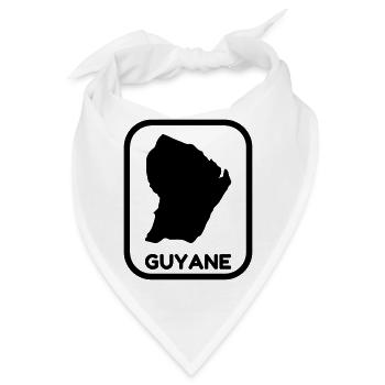 Guayana / 973 / Guyanisch / Gwiyann - Bandana - Weiß - Vorne