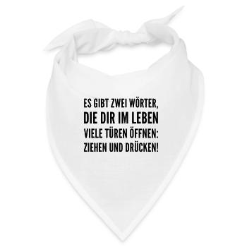 Weisheit fürs Leben - Bandana - Weiß - Vorne