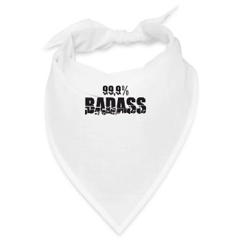 BADASS 99,9% Bad Ass - Bandana - Weiß - Vorne