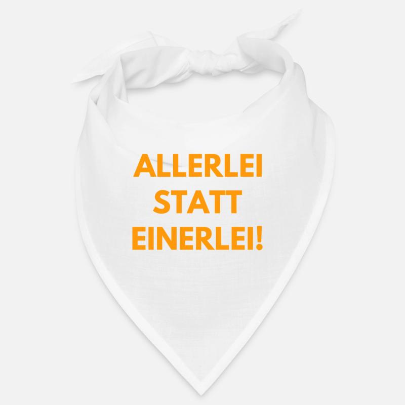Vielfalt statt Einfalt - Bandana - Weiß