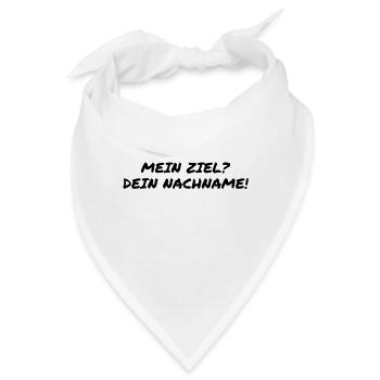 ich will dich heiraten - Bandana - Weiß - Vorne