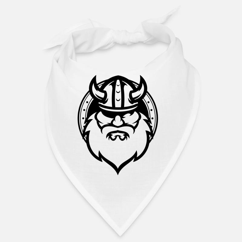 Odin noir et blanc - Bandana - blanc