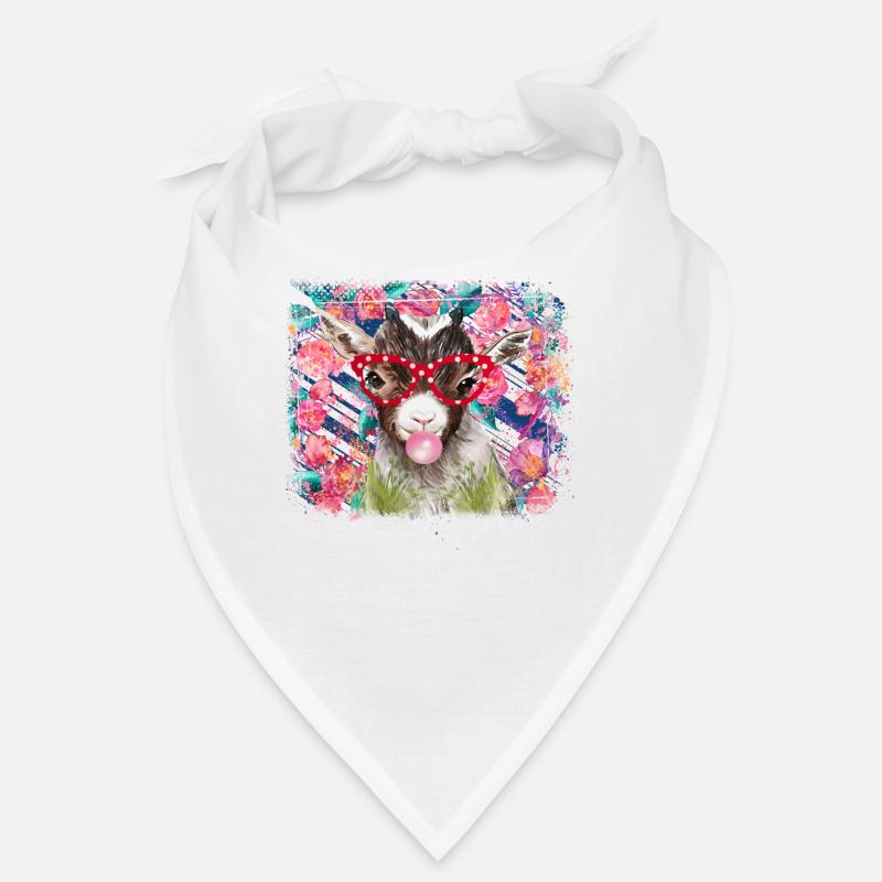 Ziege mit Brille Bandana