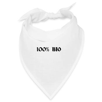 100% BIO - Bandana - Weiß - Vorne