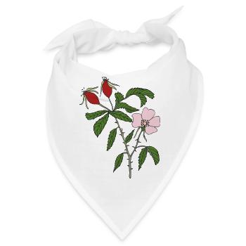hagebutte - Bandana - Weiß - Vorne