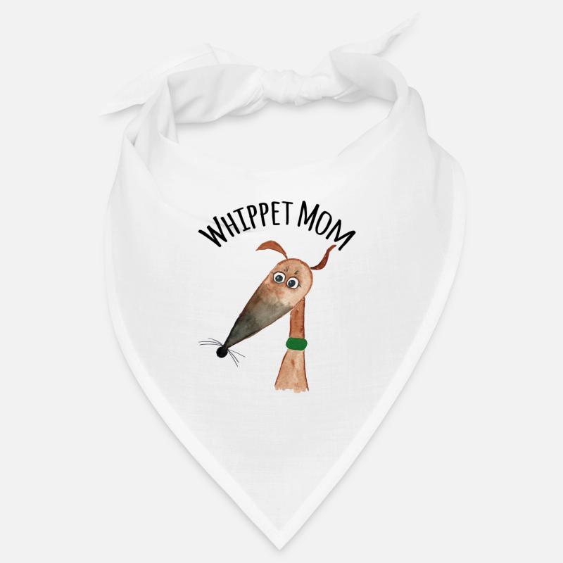 Whippet Mom couleur sable avec masque Bandana