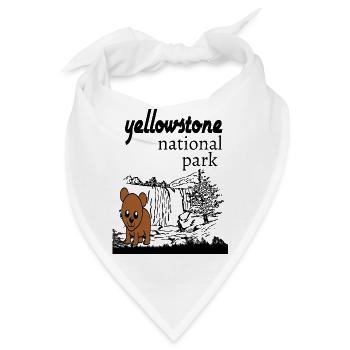 YELLOWSTONE NATIONALPARK. - Bandana - Weiß - Vorne
