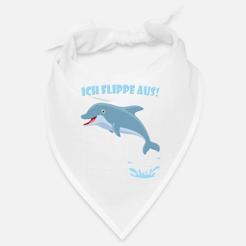 Delfin Spruch - Ich flippe aus (Geschenk) Bandana