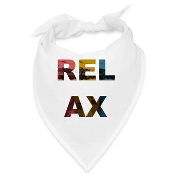 Relax / Sprüche / Trend - Bandana - Weiß - Vorne