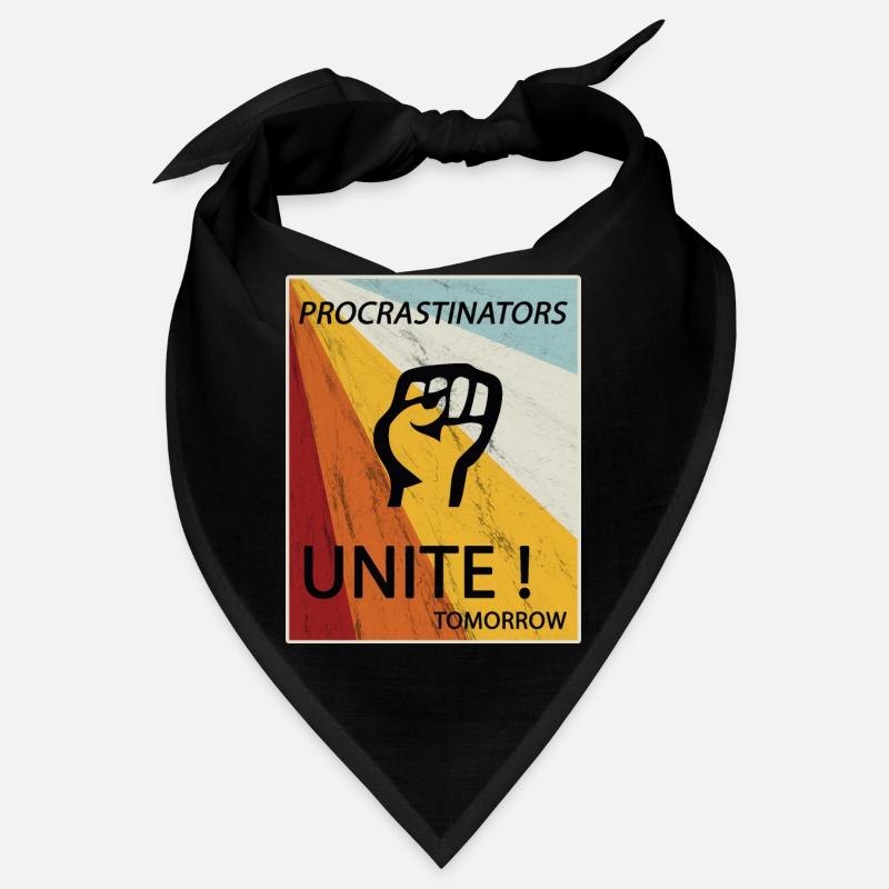 Procrastinators Unite Tomorrow Faul sein Geschenk Bandana