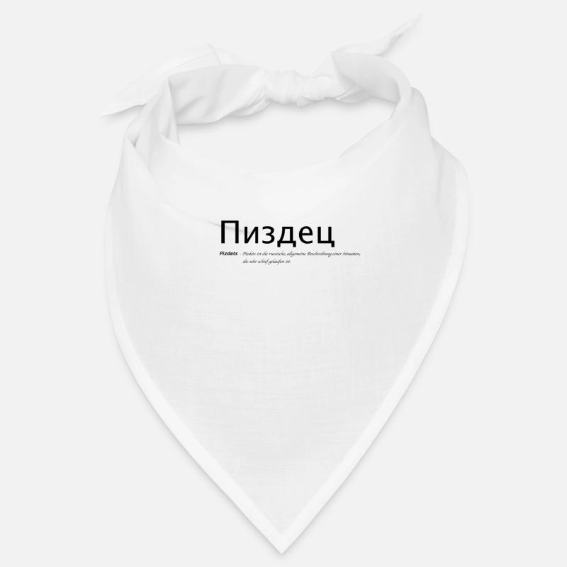 Pizdets russe - Bandana - blanc