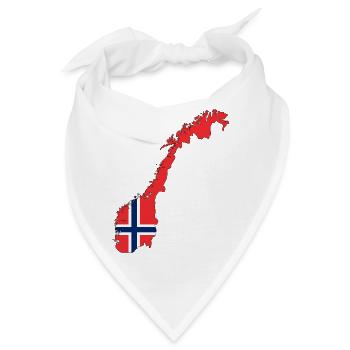Norwegen - Bandana - Weiß - Vorne