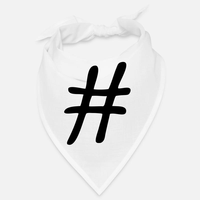 Conception de symbole Hashtag Bandana