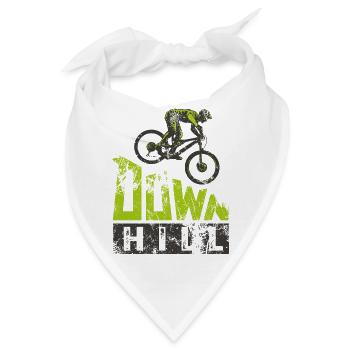 Mountainbike Downhill heizen MTB Fahrer Geschenk - Bandana - Weiß - Vorne
